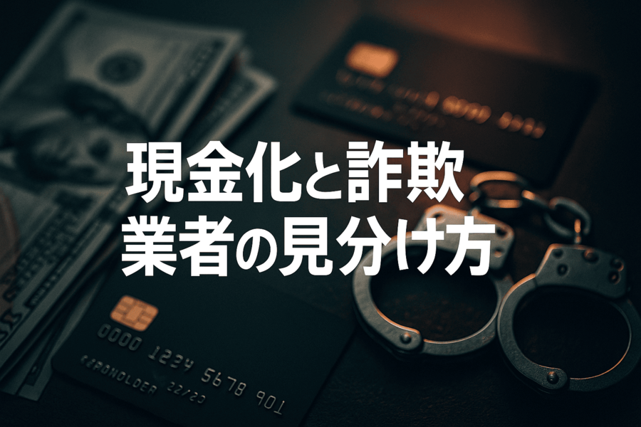 現金化と詐欺業者の見分け方